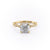 Cushion Cut Moissanite Engagement Ring, Vintage Design