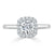 Round Cut Moissanite Halo Engagement Ring