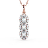 Drop Vintage Style Pendant 1.85ct
