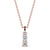 Drop 3 Stone Pendant 0.70ct