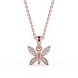 Drop Butterfly Pendant 0.20ct