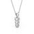 Drop 3 Stone Pendant 0.75ct