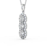 Drop Vintage Style Pendant 1.85ct