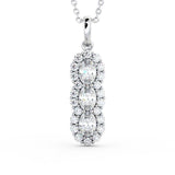 Drop Vintage Style Pendant 1.85ct