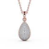 Drop Pavé Set Pendant 0.70ct
