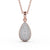 Drop Pavé Set Pendant 0.70ct