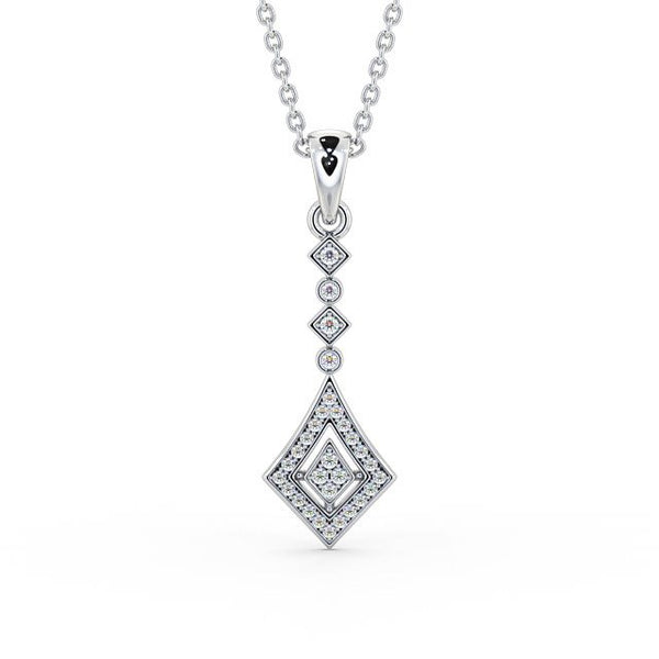 Drop Vintage Style Pendant 0.20ct