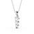 Drop 3 Stone Pendant 0.75ct