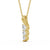 Drop 3 Stone Pendant 0.75ct