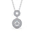 Drop Halo Pendant 0.75ct