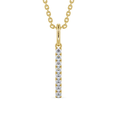 Drop Bar Pendant 0.20ct