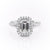 EMERALD CUT MOISSANITE ENGAGEMENT RING, SPLIT SHANK