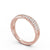 Half Eternity Ring, Round Cut Cross Over