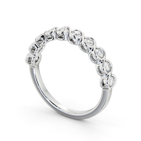 Half Eternity, Round Cut 10 Stone Ring