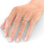 Half Eternity Ring, Round Cut Cross Over