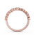 Half Eternity Ring, Round Cut Vintage Design