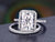 Radiant Cut Bridal Ring Set, Classic Design