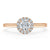 Round Cut Moissanite Halo Engagement Ring