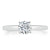 Round Cut Moissanite Engagement Ring, Classic Style