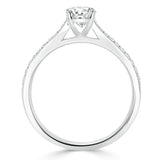 Oval Cut Moissanite Engagement Ring, Classic Style