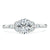 Oval Cut Moissanite Engagement Ring, Vintage Style