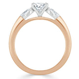 Oval Cut Moissanite 3 Stone Engagement Ring