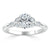 Oval Cut Moissanite Engagement Ring, Vintage Style