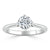 Round Cut Moissanite Engagement Ring, Classic Style