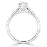 Marquise Cut Moissanite Engagement Ring, Classic Style