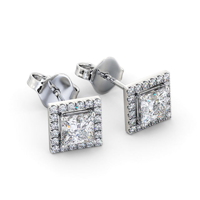 Halo Earrings 0.65ct each