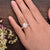 Classic Oval Cut Halo, Bridal Ring Set