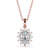 Oval Cut Classic Halo Pendant