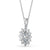 Oval Cut Classic Halo Pendant