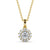 Round Cut Classic Halo Pendant