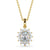 Oval Cut Classic Halo Pendant