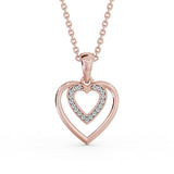 Heart Shaped Pendant 0.15ct