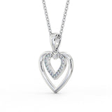 Heart Shaped Pendant 0.15ct