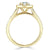 Heart Cut Moissanite Engagement Ring, Classic Halo