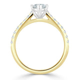Marquise Cut Moissanite Engagement Ring, Classic Style