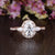 Oval Cut Moissanite Engagement Ring, Vintage Design