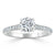 Round Cut Moissanite Engagement Ring, Classic Style