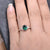 Emerald & Moissanite Vintage Inspired Ring