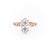 Marquise Cut Moissanite Engagement Ring, Twig Design
