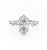 Marquise Cut Moissanite Engagement Ring, Twig Design