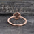 Round Cut Morganite, Hexagon Halo