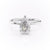 Pear Cut Moissanite Engagement Ring With Hidden Halo