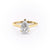 Pear Cut Moissanite Engagement Ring With Hidden Halo
