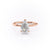 Pear Cut Moissanite Engagement Ring With Hidden Halo