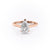Pear Cut Moissanite Engagement Ring With Hidden Halo
