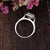 Princess Cut Moissanite Engagement Ring, Vintage Design